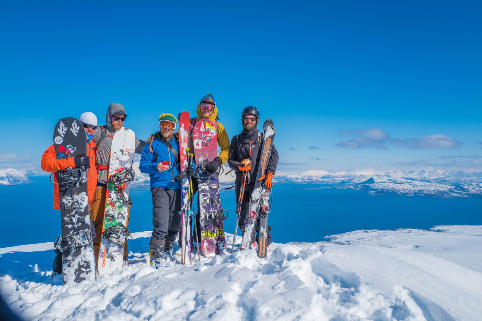 One final group shot ending the Lyngen Alps Traverse