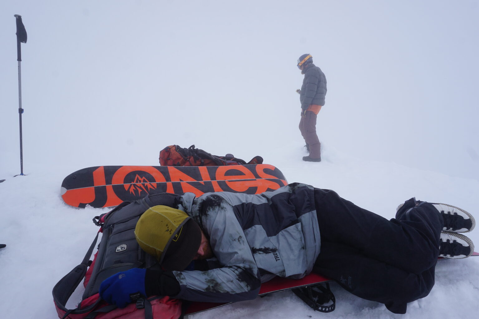 Enjoying horrible weather in the Lyngen Alps of Norway