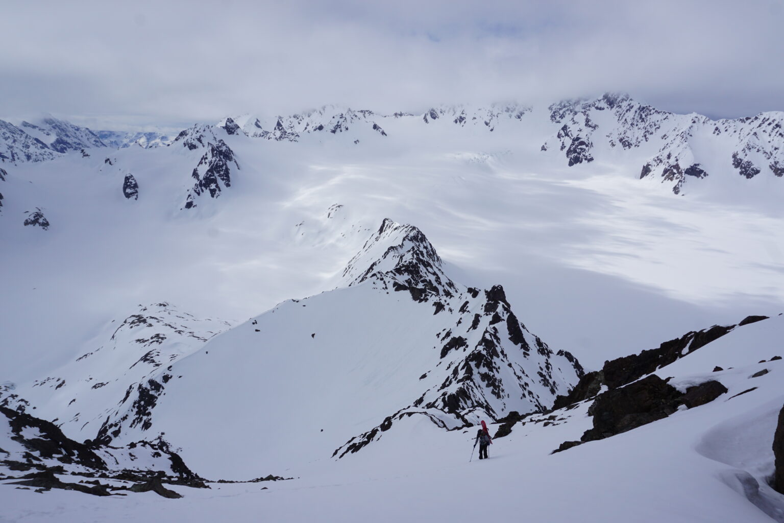 Climbing to the summit of Store Koppangstinden