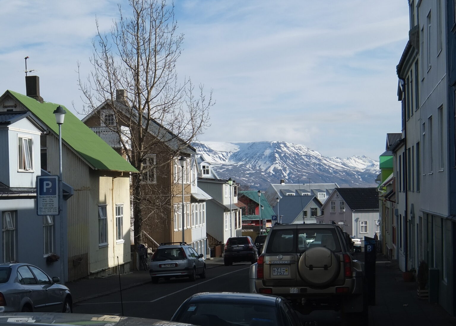 Walking through Reykjavik