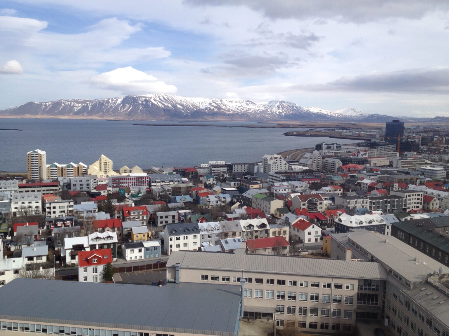 The view from Reykjavik