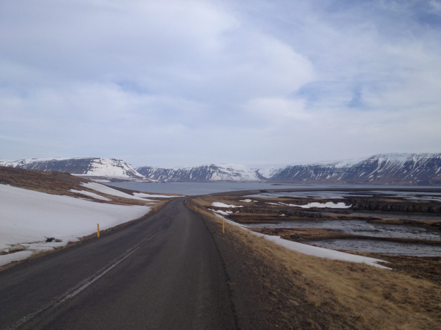 Driving on a scenic road