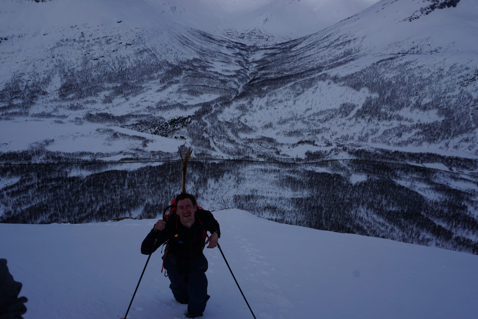 A brutal hike in the Tamokdalen backcountry