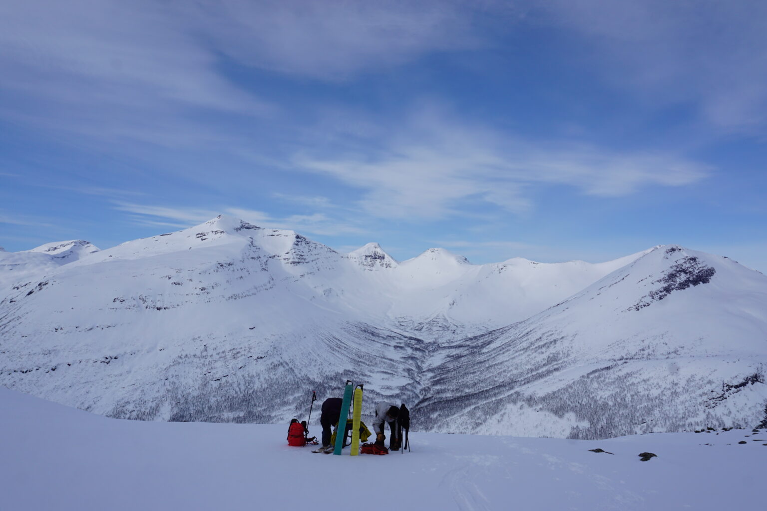 Taking a break before the climb