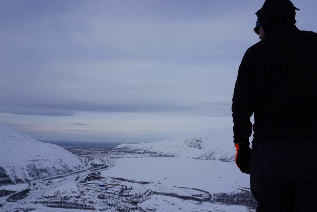 Taking a break before climbing again